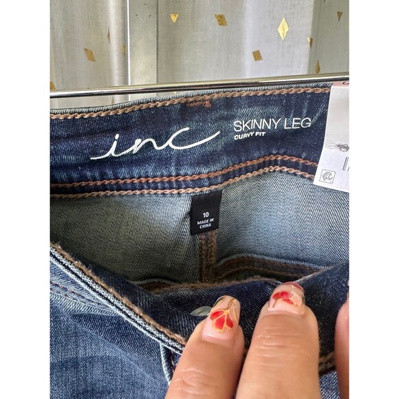 International Concepts INC NWT Curvy Tummy Control Fit Mid Rise Skinny Leg Jeans - Picture 4 of 6
